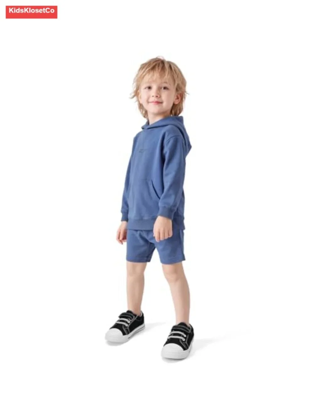 Toddler Boys Girls Canvas Sneakers Hook & Loop Non-Skid Rubber Sole